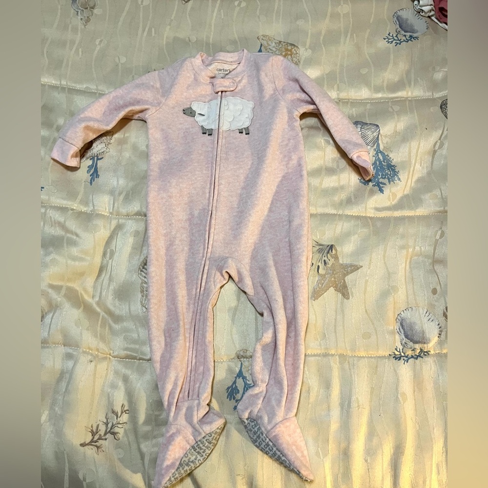 Carters Size 18 Months Zippered Footed Sleepers, Bundle of Three - Picture 6 of 7